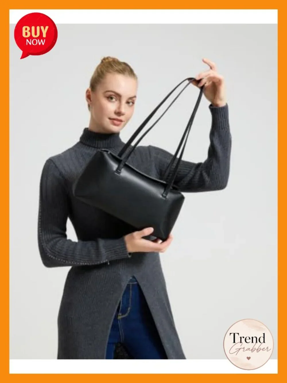PU Leather Hobo Satchel Purse with Magnetic Closure, Large Capacity Shoulder Bag